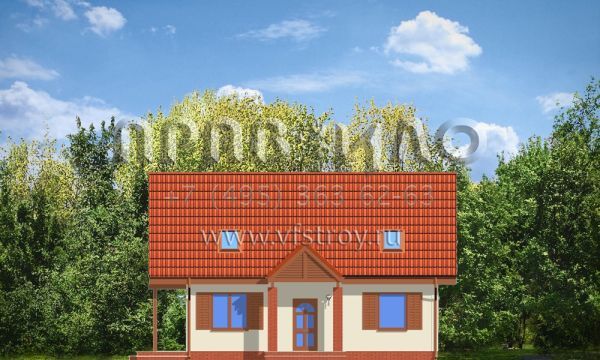 Проект мансардного частного дома S8-120-2 (Радостный)