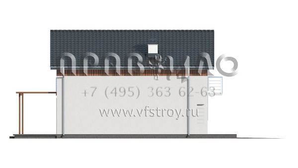 Проект коттеджа с гаражом с правой стороны S3-142-2 (Z38 D L GP)