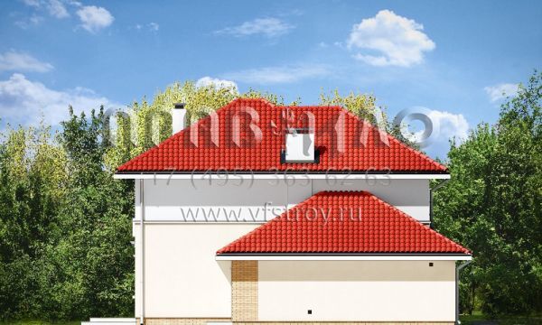 Проект коттеджа с двумя полноценными этажами S8-218 (Аметист)