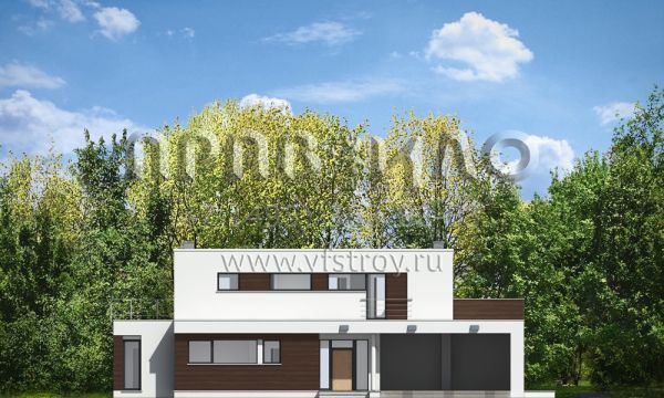 Проект коттеджа в стиле хай-тек S8-288 (Вилла Азур)