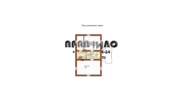 Проект загородного дома с цокольным этажом J-200-1P