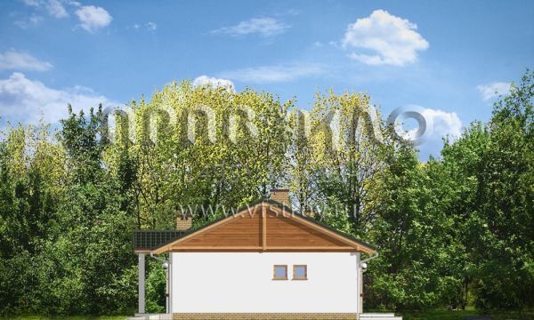 Проект прямоугольного загородного дома S8-129-1 (Лучик)