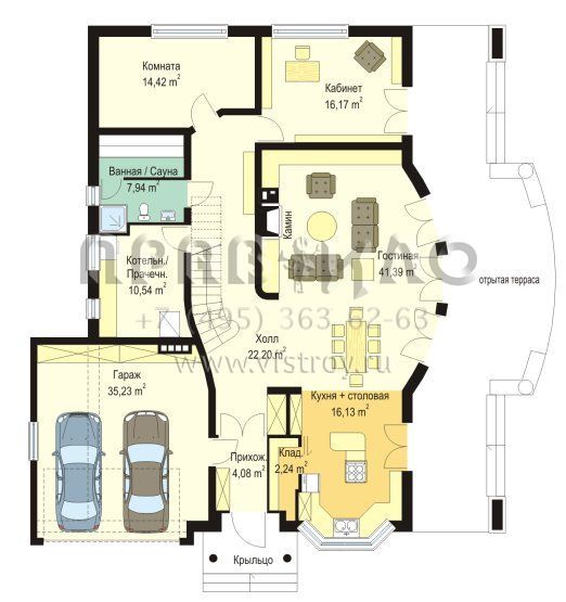 Проект классического коттеджа S8-359 (Амбассадор)