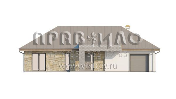 Проект одноэтажного оригинального дома  S3-133-1 (Z165)