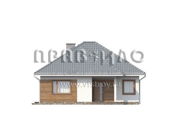 Проект комфортабельного домика для супружеской пары  S3-84-1 (Z64)