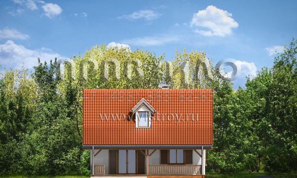 Проект стильного дома из керамических блоков S8-106 (Сосенка 5)