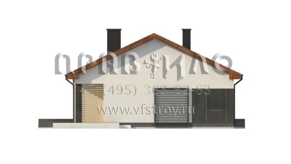 Проект удобного одноэтажного дома с четырьмя спальнями и большой гостиной S3-127-5 (Z349)