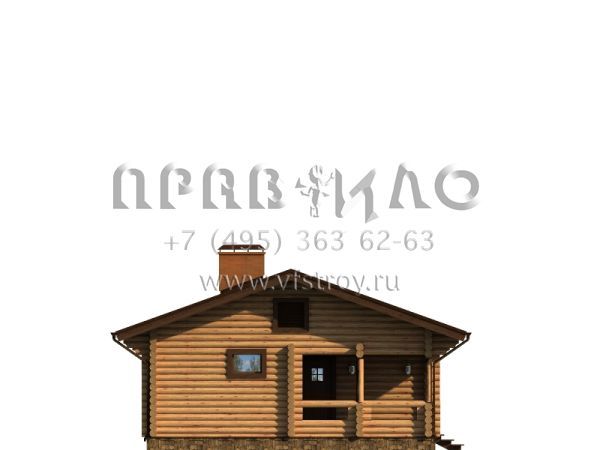 Одноэтажный деревянный гостевой дом S7-104 (1-18)