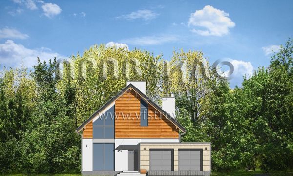 Проект загородного дома с необычным остеклением S8-315-1 (Юрский)