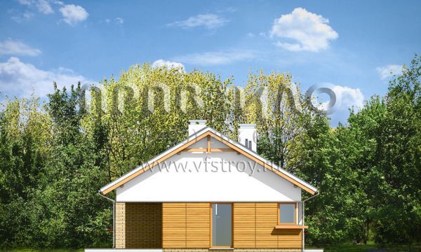 Проект простого в постройке загородного дома S8-128 (Оливка)