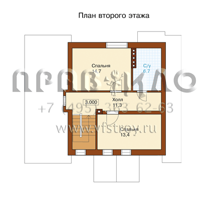 Компактный дом из ячеистого бетона по проекту I-127-1P