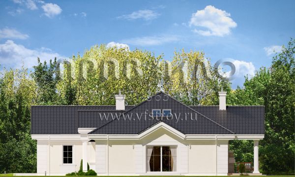 Проект стильной частной резиденции S8-279-1 (Парковая Вилла)