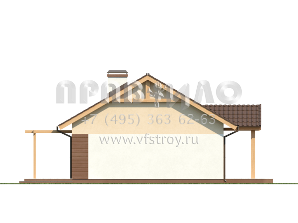 Проект удобного дома для двоих  S3-92-1 (Z61)