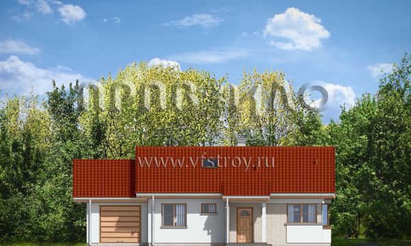 Проект компактного одноэтажного коттеджа S8-108-1 (Жемчужина 2)