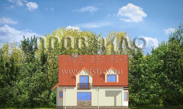 Проект мансардного частного дома S8-256 (Просторный)