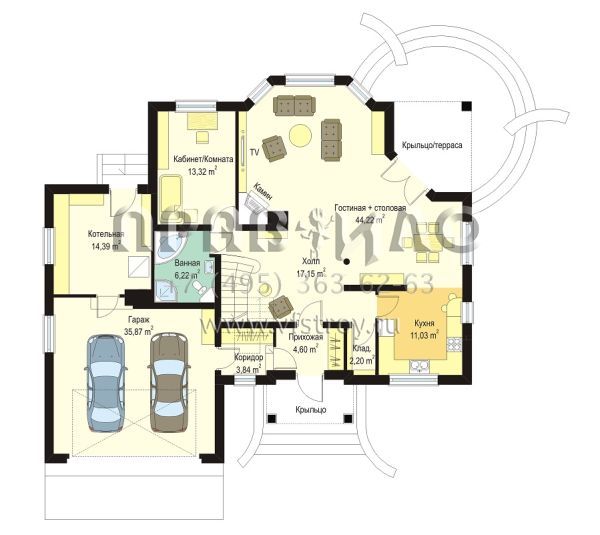 Проект комфортабельного загородного дома S8-293 (Майя 3)
