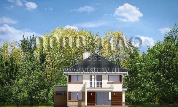 Проект загородного коттеджа в современном стиле S8-259 (Гелиос)