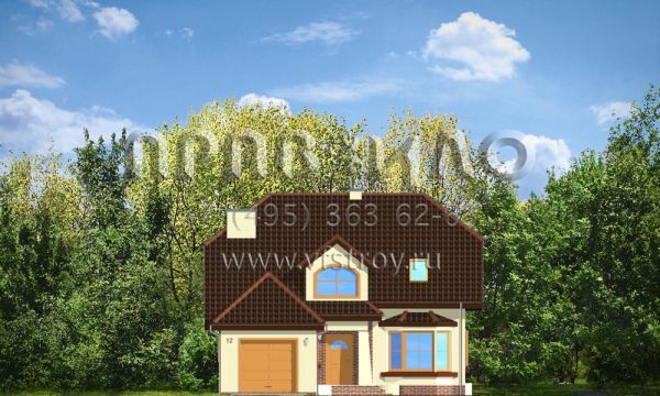 Проект дома со сложной кровлей S8-184-1 (Погодный 4)