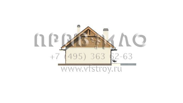 Проект практичного дачного дома S3-84-2 (Z313)