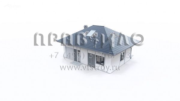 Проект рационального дома с мансардой, гаражом и камином S3-156-8 (Z481)