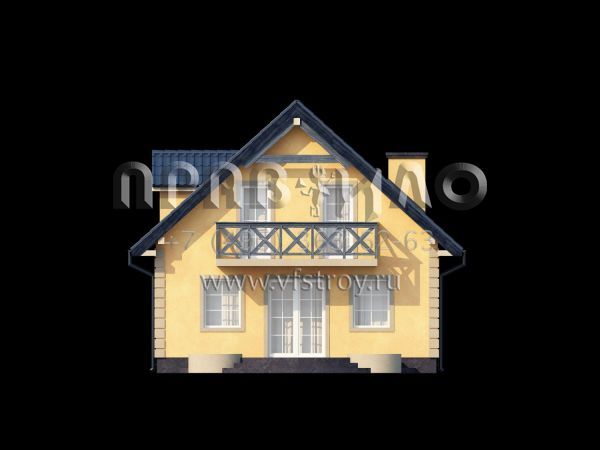 Проект компактного загородного дома с современной планировкой S3-107 (Z1)