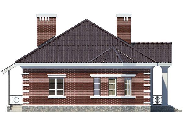 Дом с просторной гостиной S6-129(F-129-2K)