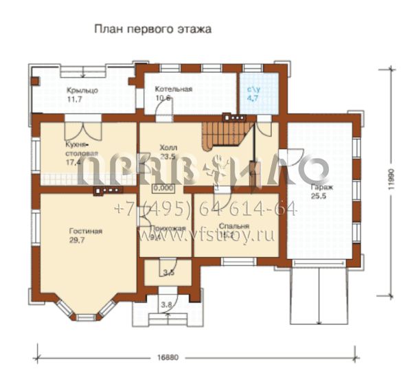 Проект солидного дома в классическом стиле S6-230(К-230-1P)