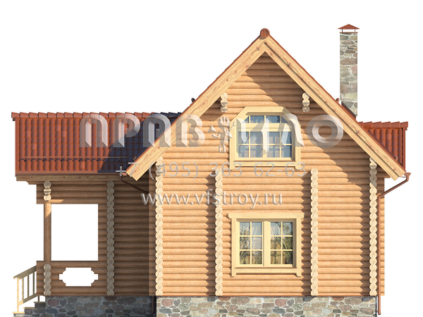 Небольшой деревянный дом для сезонного проживания S7-88 (1-03)