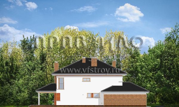 Проект коттеджа с встроенным гаражом S8-324-1 (Вилла на Боровой)