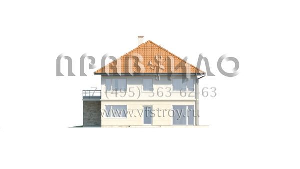 Проект двухквартирного загородного дома S3-230-2 (ZB2)