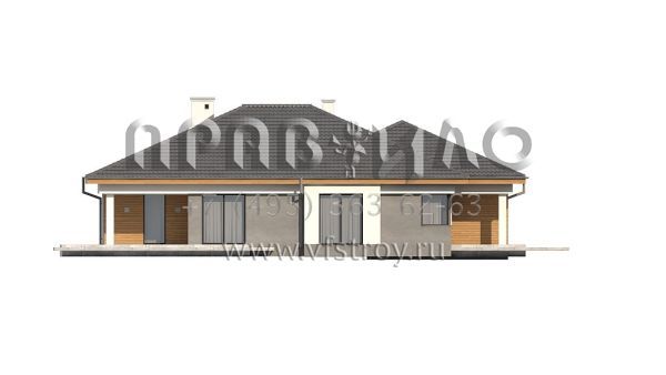 Проект одноэтажного дома с гаражом на два автомобиля S3-189-2 (Z281)