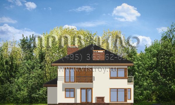 Проект двухэтажного дома с фронтальным гаражом S8-344-2 (Топаз 3)