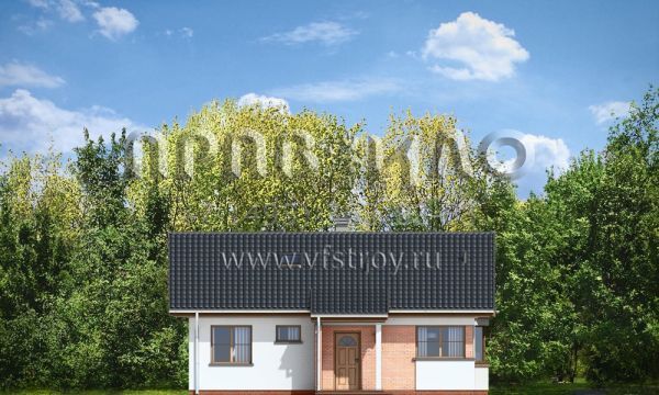 Проект коттеджа для небольшой семьи S8-84 (Жемчужина)