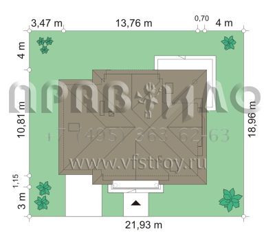 Проект двухэтажного дома с балконом и колоннами S8-210 (Юлька 2)
