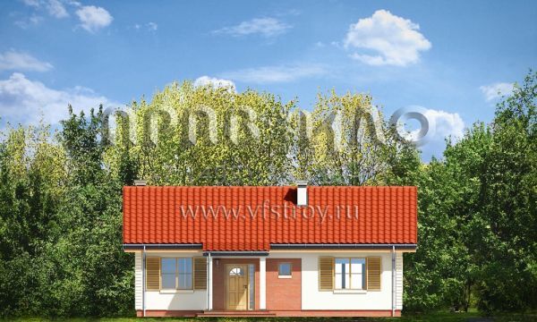 Проект квадратного керамоблочного дома S8-118 (Шпак)