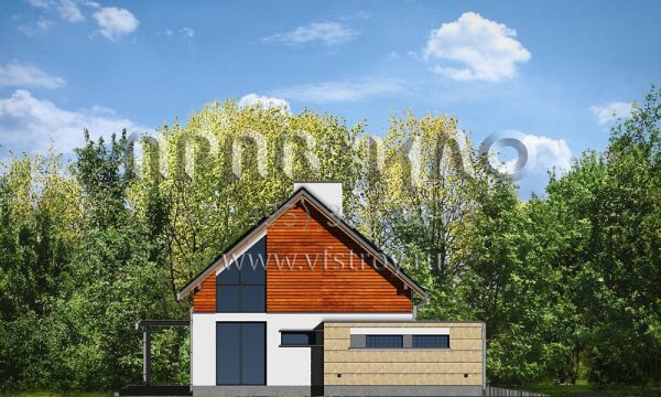 Проект прямоугольного загородного коттеджа S8-302 (Гала)