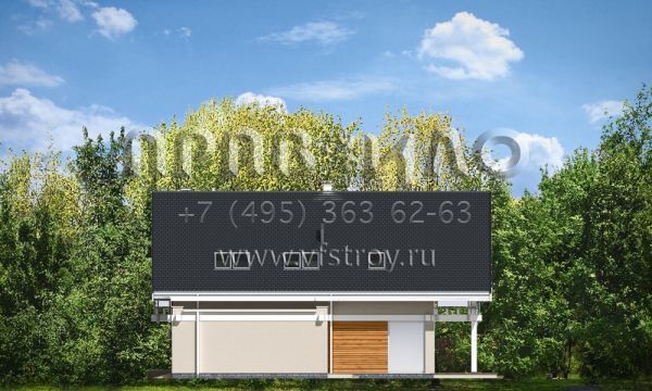 Проект светлого загородного дома S8-311 (Открытый)