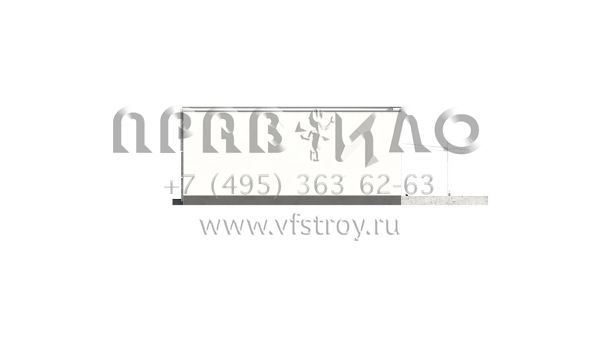 Проект загородного дома из керамических блоков, кирпича или газобетона с плоской кровлей S3-132-1 (Zx115)