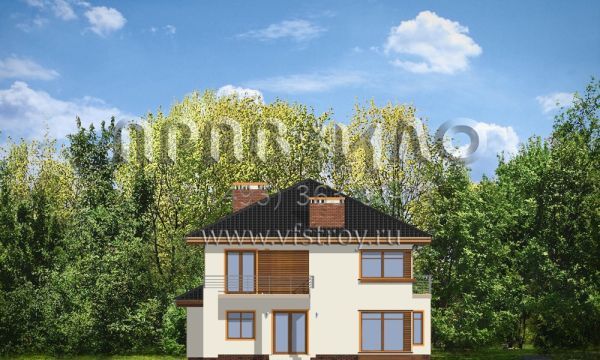 Проект дома с клинкерной отделкой S8-332-1 (Топаз)