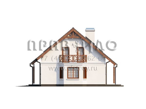 Проект частного двухэтажного дома с гаражом  S3-178 (Z178)