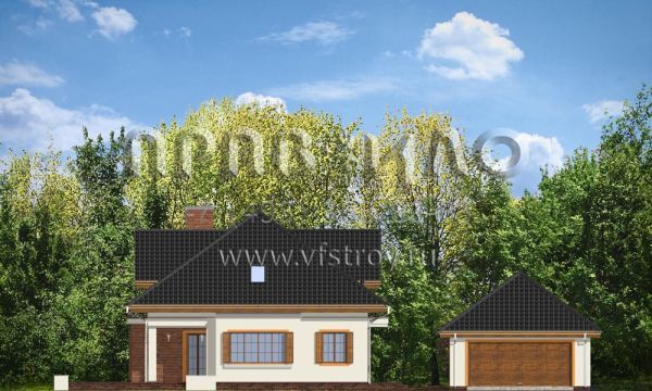 Проект коттеджа без гаража S8-231-3 (Филипп)