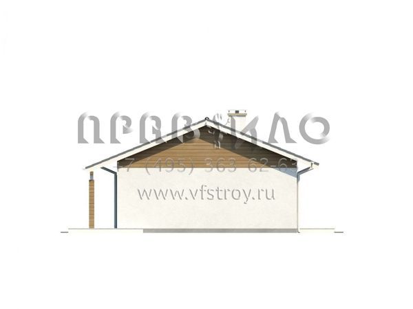 Проект компактного каркасного дома для строительства на небольших участках K3-87 (Z7 dk)