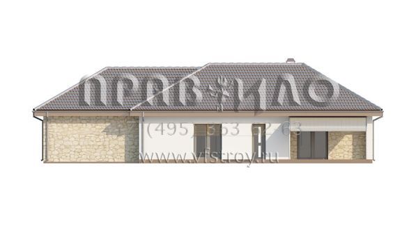 Проект загородного коттеджа для небольшой семьи S3-166-2 (Z167)