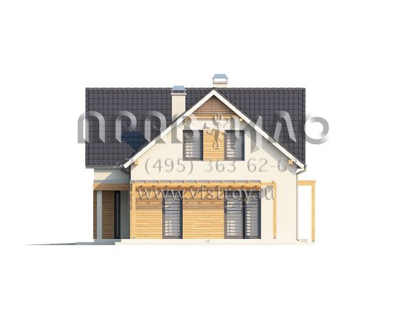 Проект комфортабельного Г-образного дома  S3-192 (Z125)
