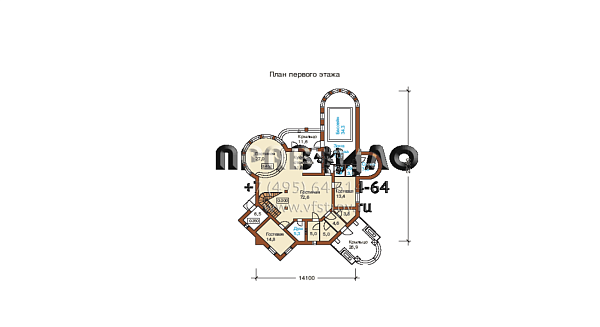 Проект великолепного загородного особняка L-403-1K