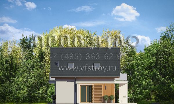 Проект простого и красивого дачного дома S8-93-1 (Оленька)