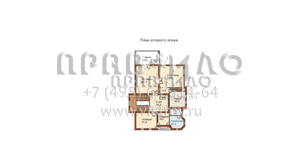 Просторный двухэтажный особняк с цоколем и мансардой L-543-1K