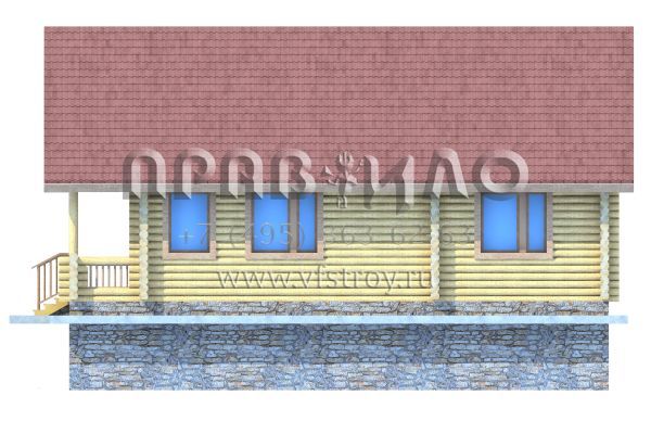 Проект деревянного загородного дома S7-134 (1-12)