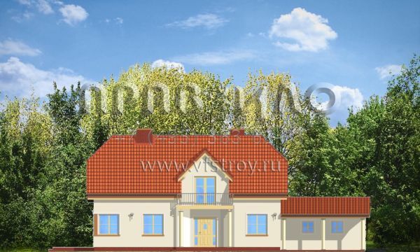 Проект загородного дома для узкого участка S8-211 (Кристоф)