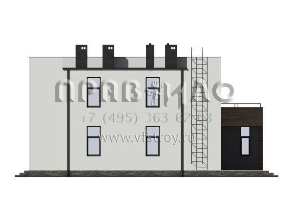 Проект монолитно-каркасного дома S7-189(4-05)